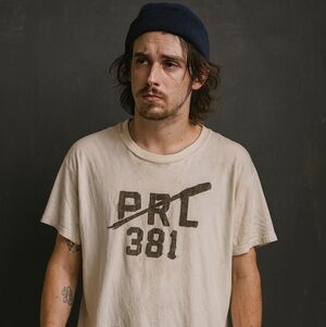 Vintage Polo Ralph Lauren PRL 381 Men’s Size M T-Shirt Tee Rowing Oar Grunge